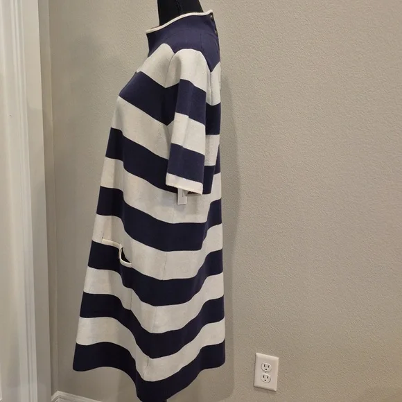 NWT Anthropologie | Maeve The Annalise Navy Mock Neck Dress | XL - Picture 9 of 13